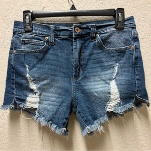 Kendall & Kylie Denim Distressed Women Shorts Sz 5/27